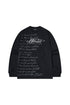 Print Long-sleeved T-shirt-Black